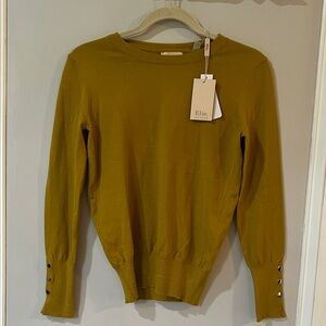 Elie Tahari Mustard Knit Top